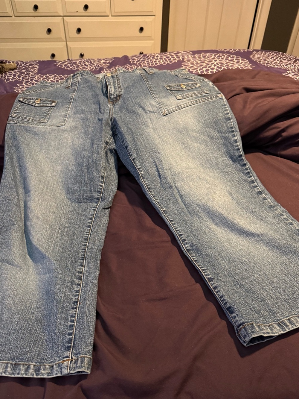 No Boundaries Light Blue Cropped Jeans